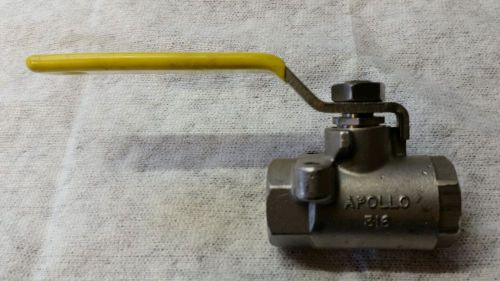 Apollo, 76-101-01, 1/4&#034; stainless steel ball valve new for sale