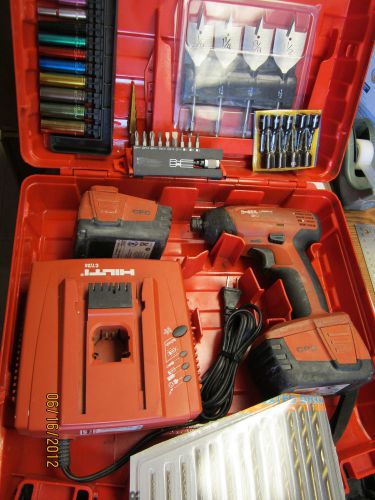 Hilti  siw 144-a 14.4v cordless 1/4&#034; impact  ,l@@k  load accessory , very nice for sale