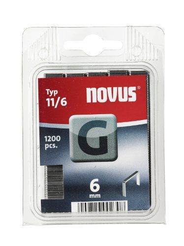 New novus 042-0384 staples 11 6 mm 1200 units for sale