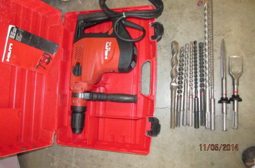 HILTI TE-70 combi-hammer drill sds-max, 115V/AC kit, combo &amp; nice  (329)