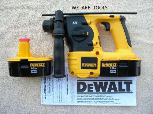Dewalt dc212 18v cordless sds rotary hammer drill,2 dc9096 batteries 18 volt xrp for sale