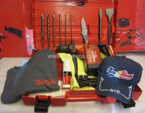 Hilti te 14 hammer drill,bit,chisels, mint condition,t-shirt,hat,knife,fast ship for sale