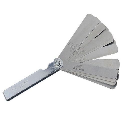 Gjcl12 26 blade metric imperial feeler gauge 0.04-0.63mm thickness gauge new for sale