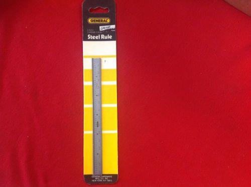 New general tools 6&#034; chrome steel precision ruler cf 616-sp usa made free ship for sale