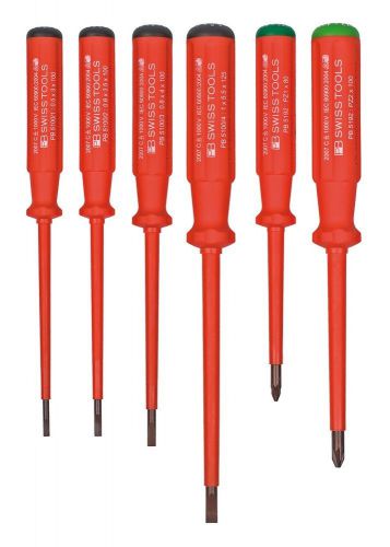 PB Swiss Tools PB 5543 Screwdriver Set Slotted/PoziDriv VDE Insulate ElectroTool