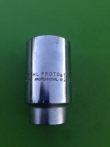 Vintage proto professional #5546 h l  3/4&#034; drive 1-7/16&#034; 6 point  socket for sale