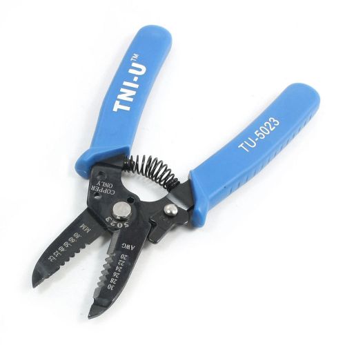 Blue plastic coated insulated handle 20-30 awg wire stripper cutter crimper for sale