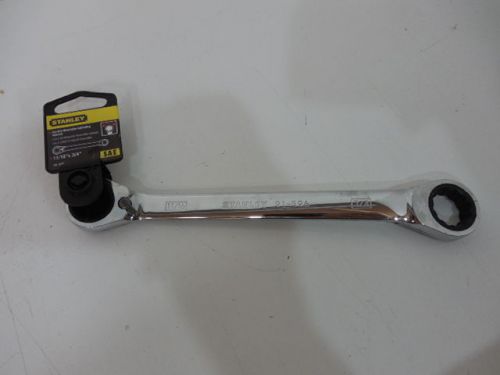 11/16&#034; x 3/4&#034; 12 pt stanley box end reversible off set ratcheting wrench 91-596 for sale