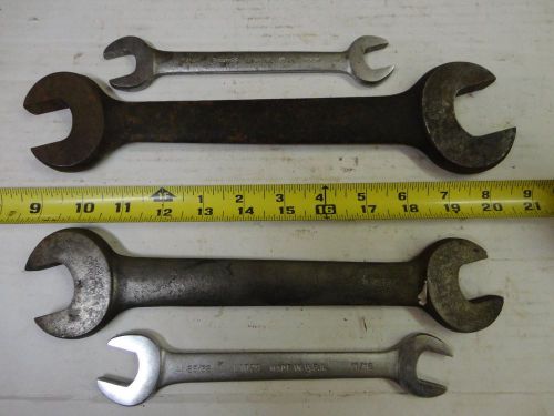 Billings Wrenches (4) Industrial Machinist #34 #37 L1027 L1029 USA Made
