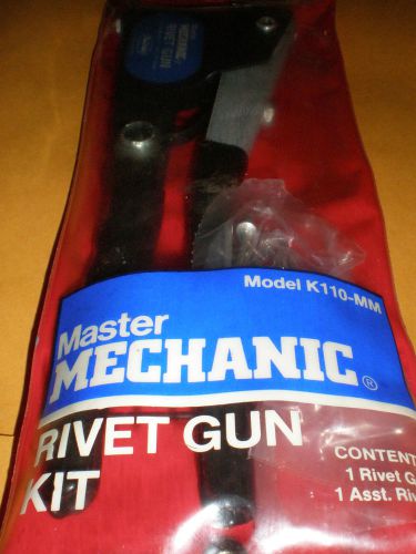 Master mechanic rivet gun kit- model k110-mm for sale