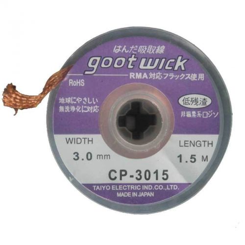 5pcs 3.0mmx1.5m goot wick bga reballing pcb desoldering braid solder remover new for sale
