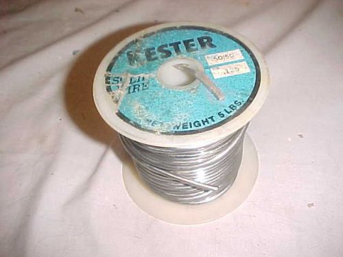 Solder kester 50/50  dia .125 roll 4.5 pounds new for sale
