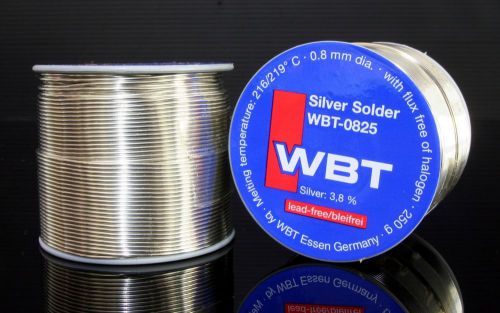 1*WBT -0825 73meter /0.8mm 3.8%Ag silver Solder FREE SHIPPING TO WORLDWIDE