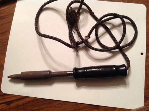 Vintage Vulcan Wooden Handle Electric Soldering Iron Danvers Mass