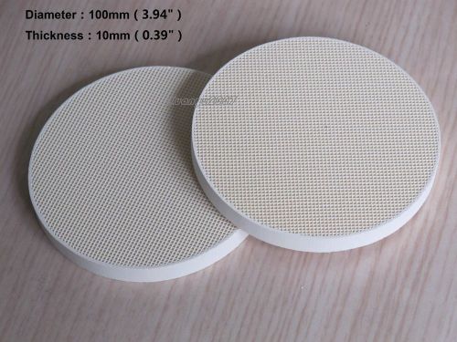 2 pcs soldering board ceramic honeycomb solder board heating 100mm  4&#034; for sale