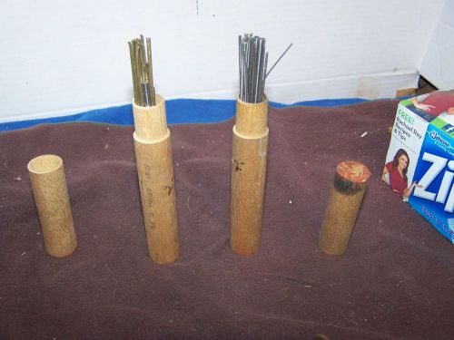 Sodering Rods, Vintage in wooden case mixed size