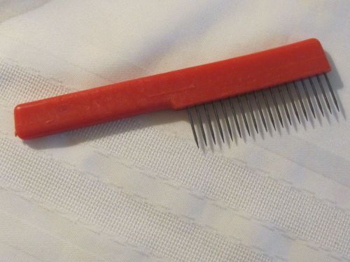 Vintage USA Wire Paint Brush Bristle filaments Comb Prong Straighten Cleaner 7&#034;