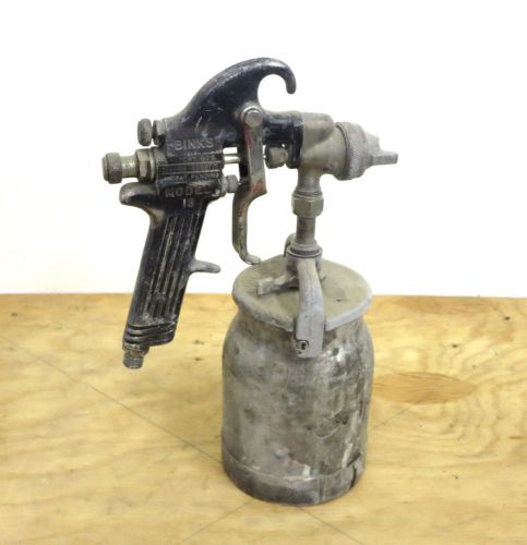 Vintage Industrial Binks Model 18 Spray Gun Paint Sprayer Air Pneumatic with Cup