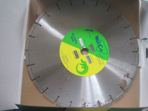 WELCO 14&#034; DIAMOND BLADE Dry High Speed Cured Concrete DHS-2V 14&#034; X .115 X 1/20MM
