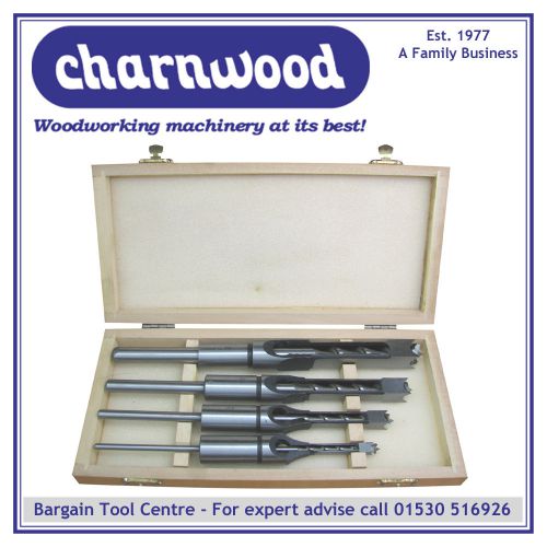 NEW Charnwood MCCSET4 Mortice Chisel Set, 4 Piece, 1/4&#034;, 3/8&#034;, 1/2&#034;, 5/8&#034;