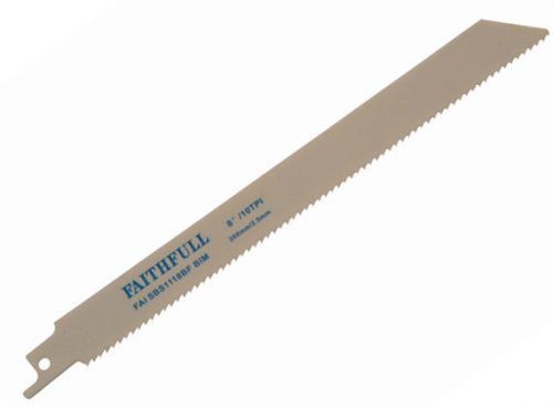 FAITHFULL S1118BF RECIPROCATING (SABRE) SAW BLADES x 5 FOR WOOD - PALLETS