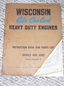 Wisconsin Engine Instruction/Parts Manual AEN AENS