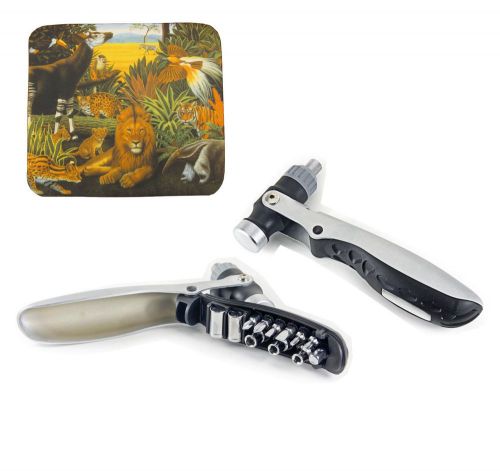 Bundle: animal pic mouse pad + multi-function hammer, screwdriver bottle opener for sale
