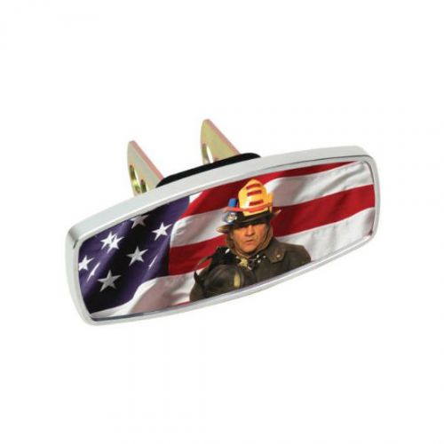 HitchMate 4230 Premier Series HitchCap - &#034;Flag and Fireman&#034;