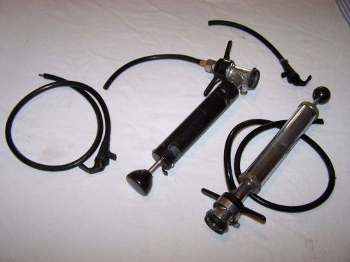 Beer Keg Tap Pump Adapter Hose Nozzles Handle Barrel Use or Parts Chrome Plastic
