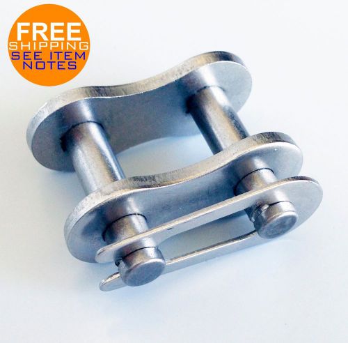 4 connecting link spring clip roller chain stainless steel ansi40ss  1/2&#034;  pitch for sale