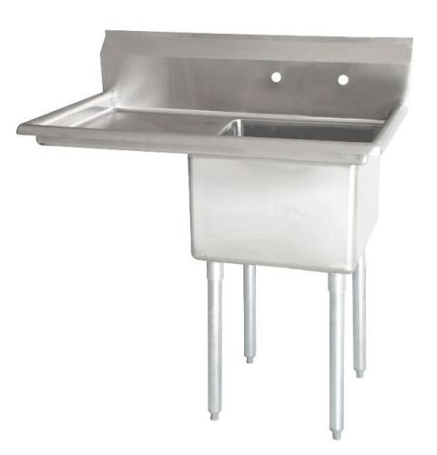 Stainless Steel 1 One Compartment Sink 39 x 24 with Left Drainboard