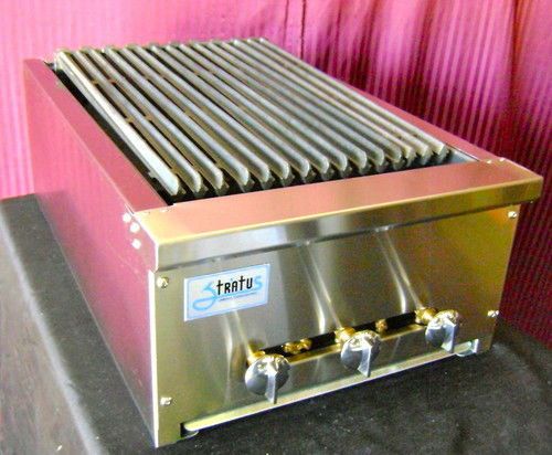 18&#034; Radiant Char Broiler Gas Grill Stratus Commercial NSF NEW Restaurant