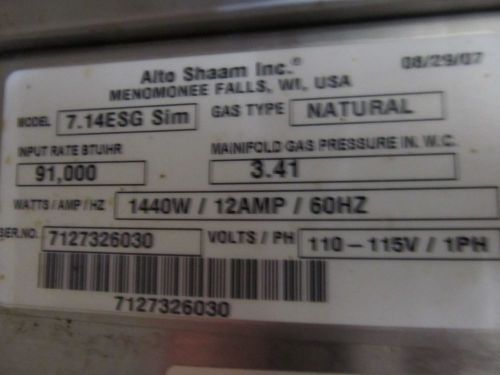 Alto-shaam double stack gas  combi oven for sale