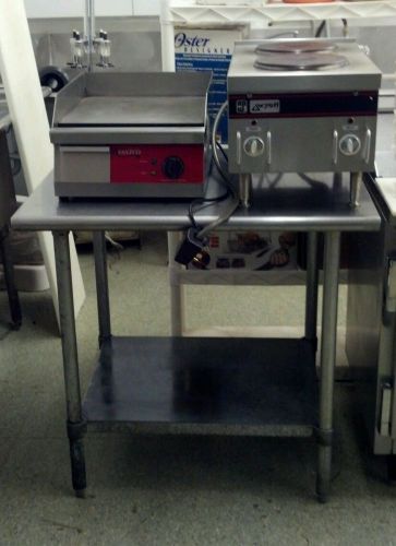 16 inch grill with french burner work table