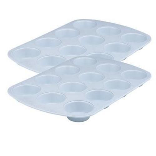 Range Kleen Ceramabake Bakeware - Cupcake Pan - 2eachpack (1814_2)