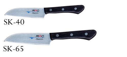 MAC Knife SK-201 Superior Series Santoku Set SK-65 6-1/2&#034; &amp; SK-40 4&#034; Knife