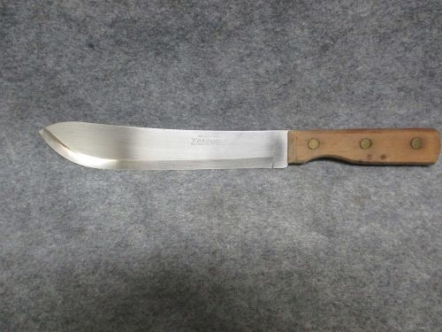 Vintage Yorktowne Cutlery Chef&#039;s Butcher Knife High Carbon Brazil  8&#034; Blade