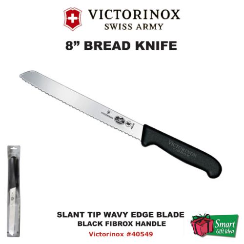 Victorinox Bread, 8&#034; Slant Tip Blade, Wavy Edge #40549