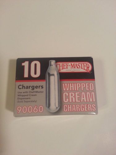 Chef- Master 90060 Box Of 10 N2O Chargers For Whip Cream Can