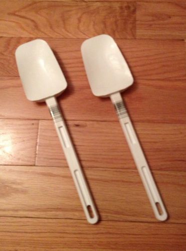 Rubbermaid 1934 Commercial 13.5&#034; Spoon Scraper Spatula Spoonula - Set of 2