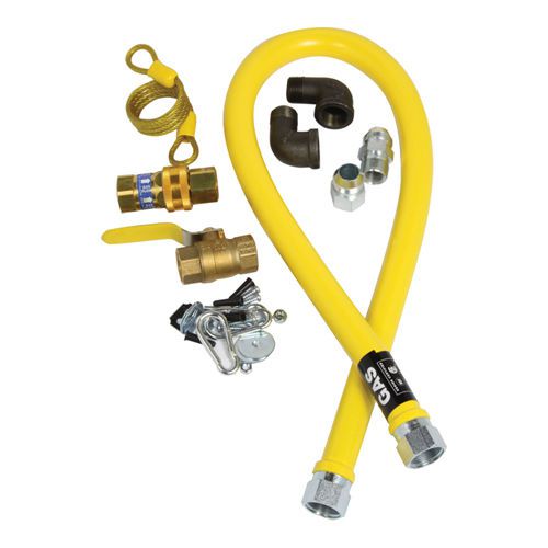 New jet force restaurant equipment gas hose kit, 3/4&#034; x 48&#034; fryer range for sale