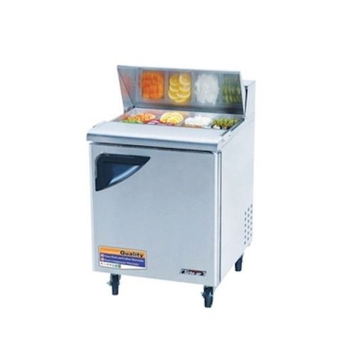 New turbo air 28&#034; super deluxe stainless steel sandwich &amp; salad prep!! 1 door! for sale