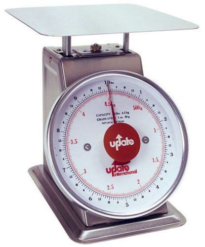 Update International Stainless Steel Analog Portion Control Scale, 10-Pound