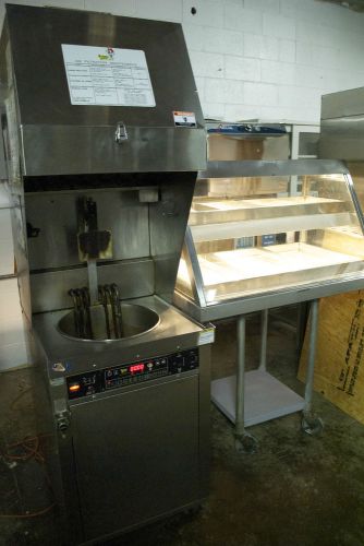 Ventless fryer package giles cf500 vh and heated display case!!! must see for sale