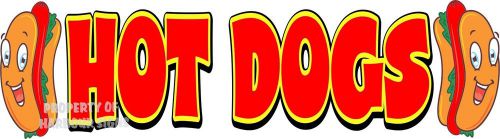 Hot Dogs Decal 18&#034;x4&#034;&#034; HotDogs Hot Dogs Concession Food Truck Restaurant Vinyl