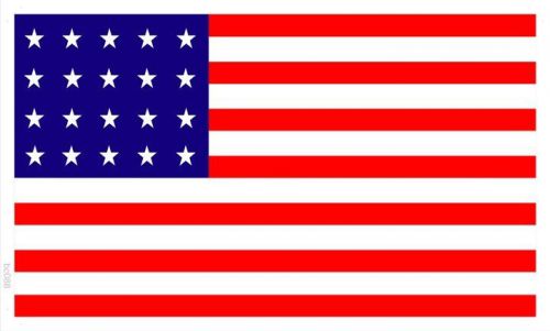 bc088 1818 USA FLAG WITH 20 STARS (Wall Banner Only)
