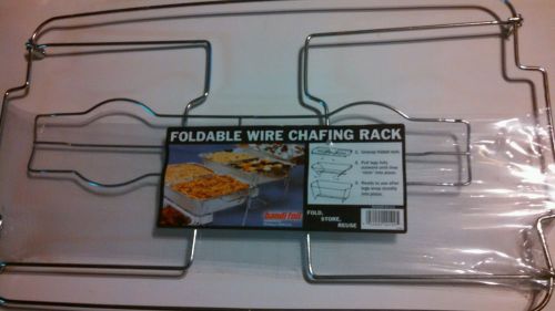Handi-foil foldable wire chafing rack. New in package. Easy to use. Free ship!