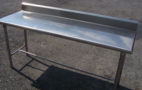 Stainless Steel Work Table 24&#034; X 72&#034; X 39&#034; High w/ 5&#034; Backsplash