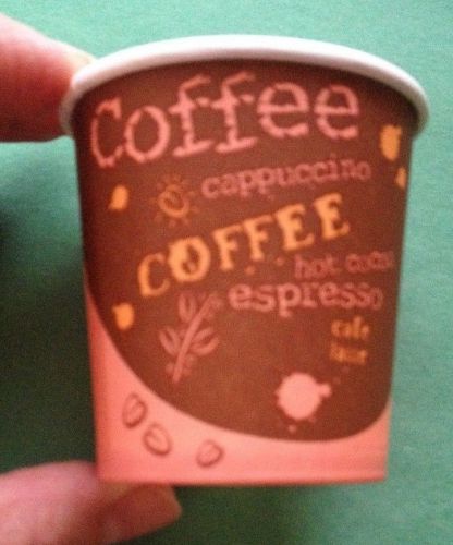 Case of choice paper hot coffee cups disposable 4 oz. 981 quantity for sale