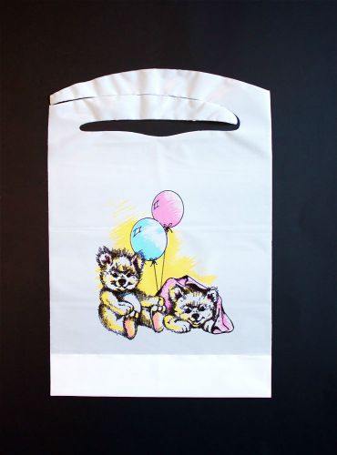 Disposable bears and balloons bibs 100 pack  plastic for sale